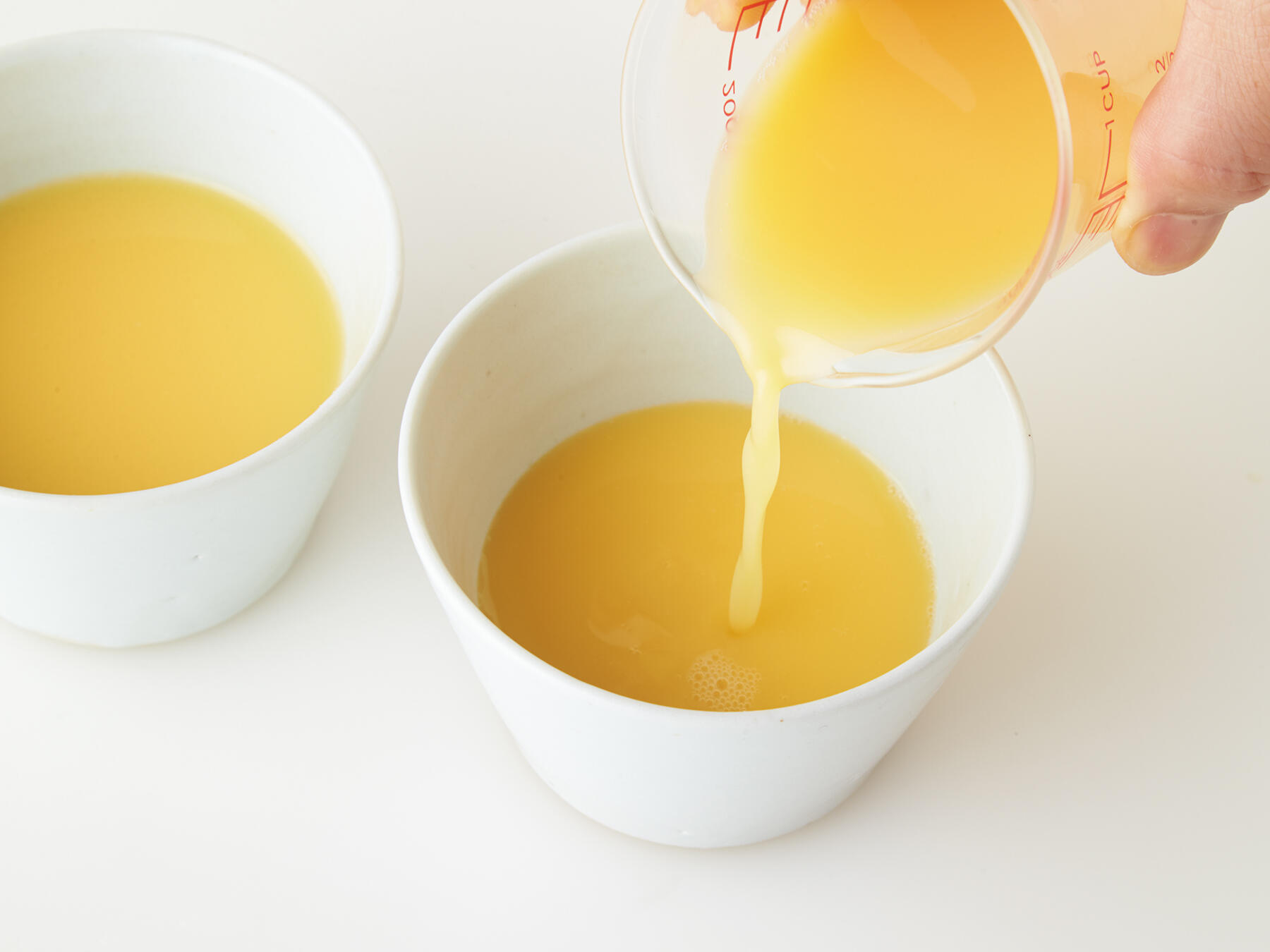 卵液を流し入れる