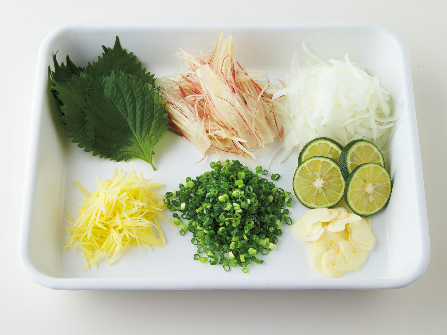 ほか薬味の材料の下準備