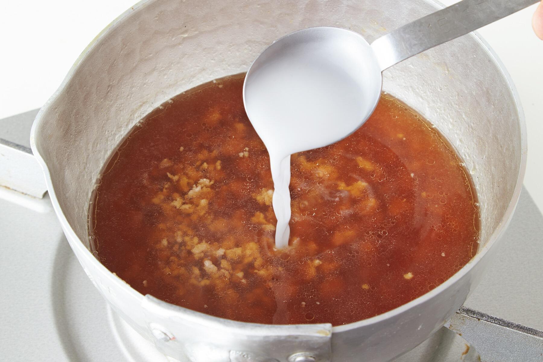 そぼろあんをつくる