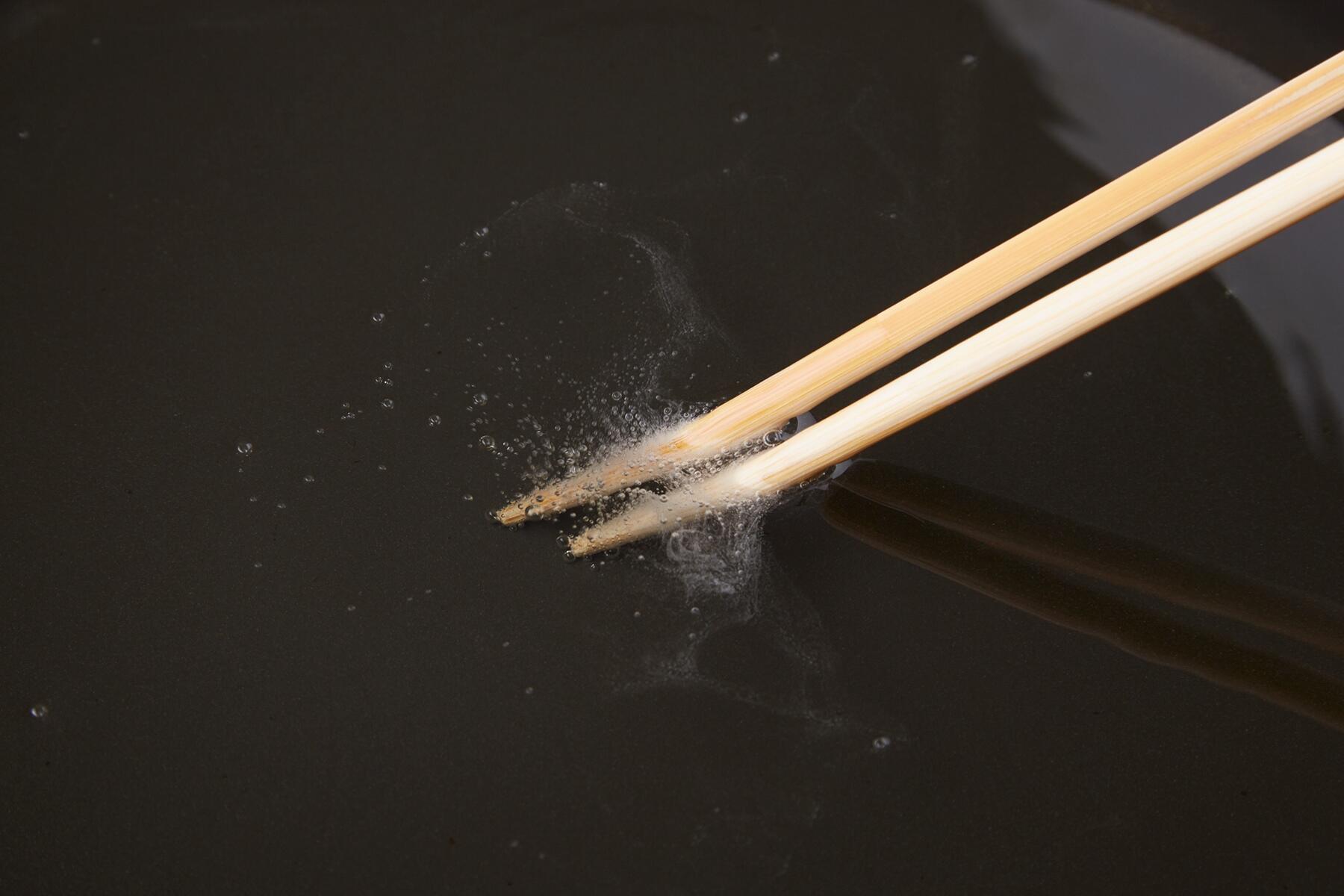 後片付けは油が冷める前に