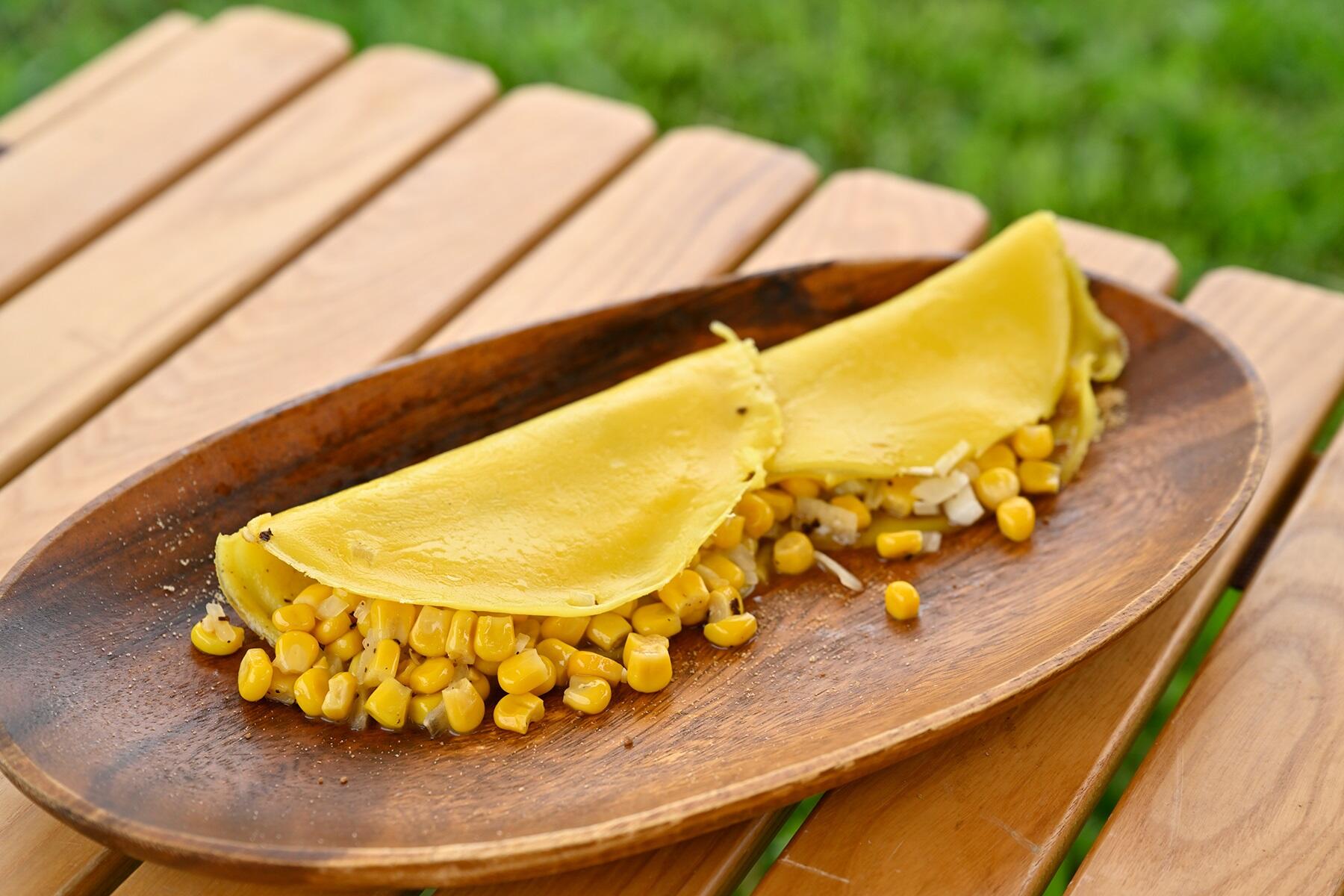 バターコーン厚焼きサフランクレープ