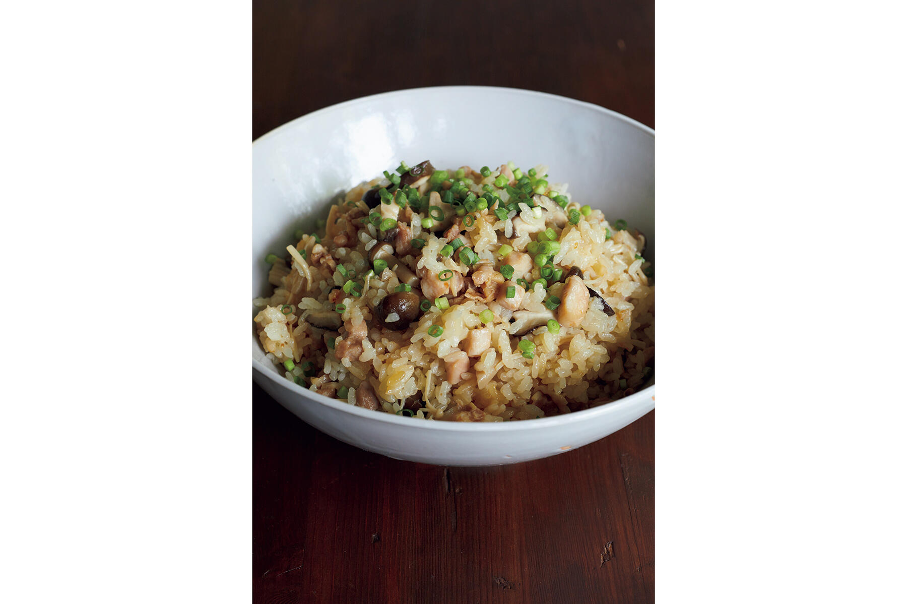 きのこと鶏肉の炊き込みご飯