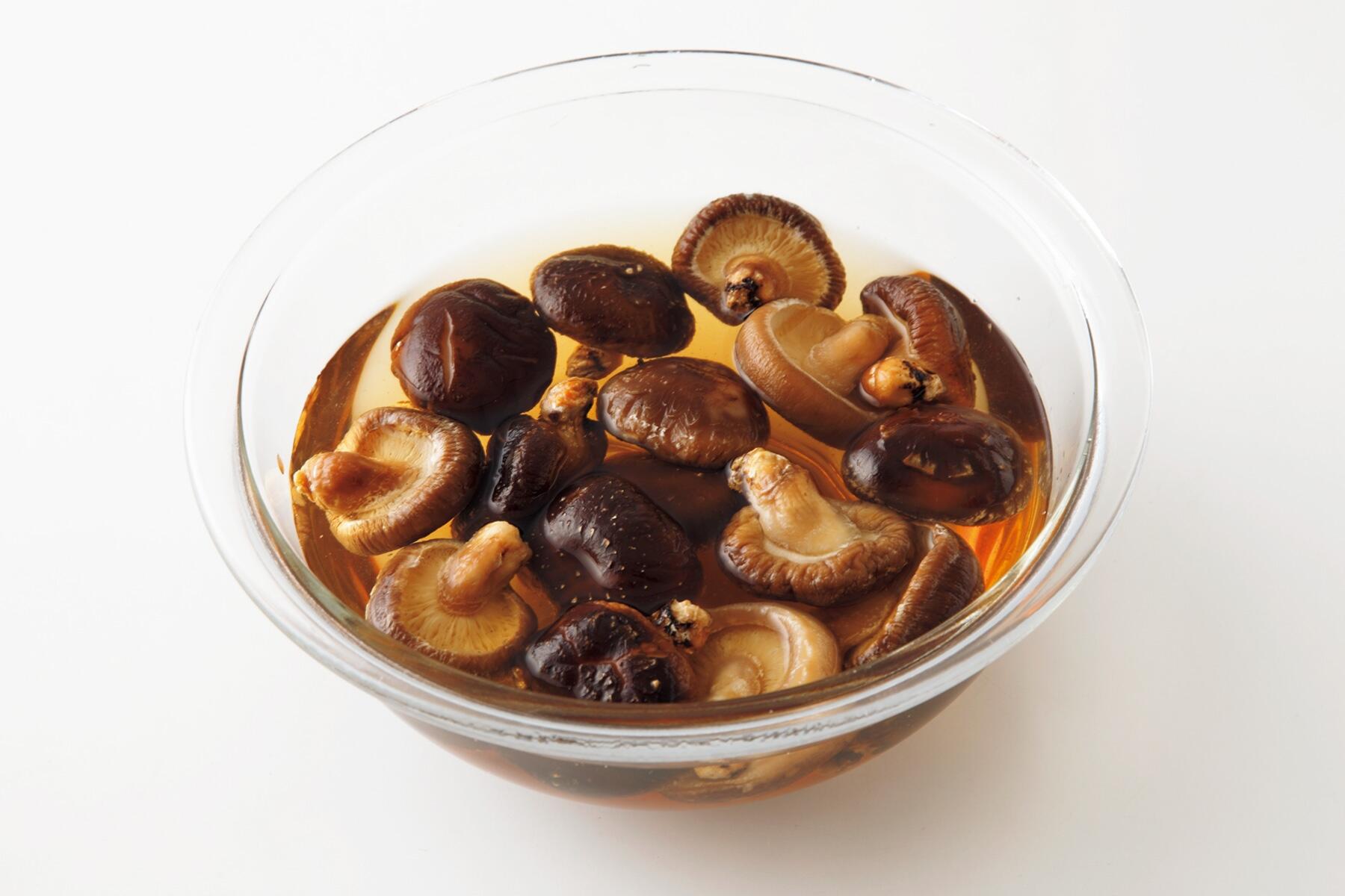 干し椎茸をもどす