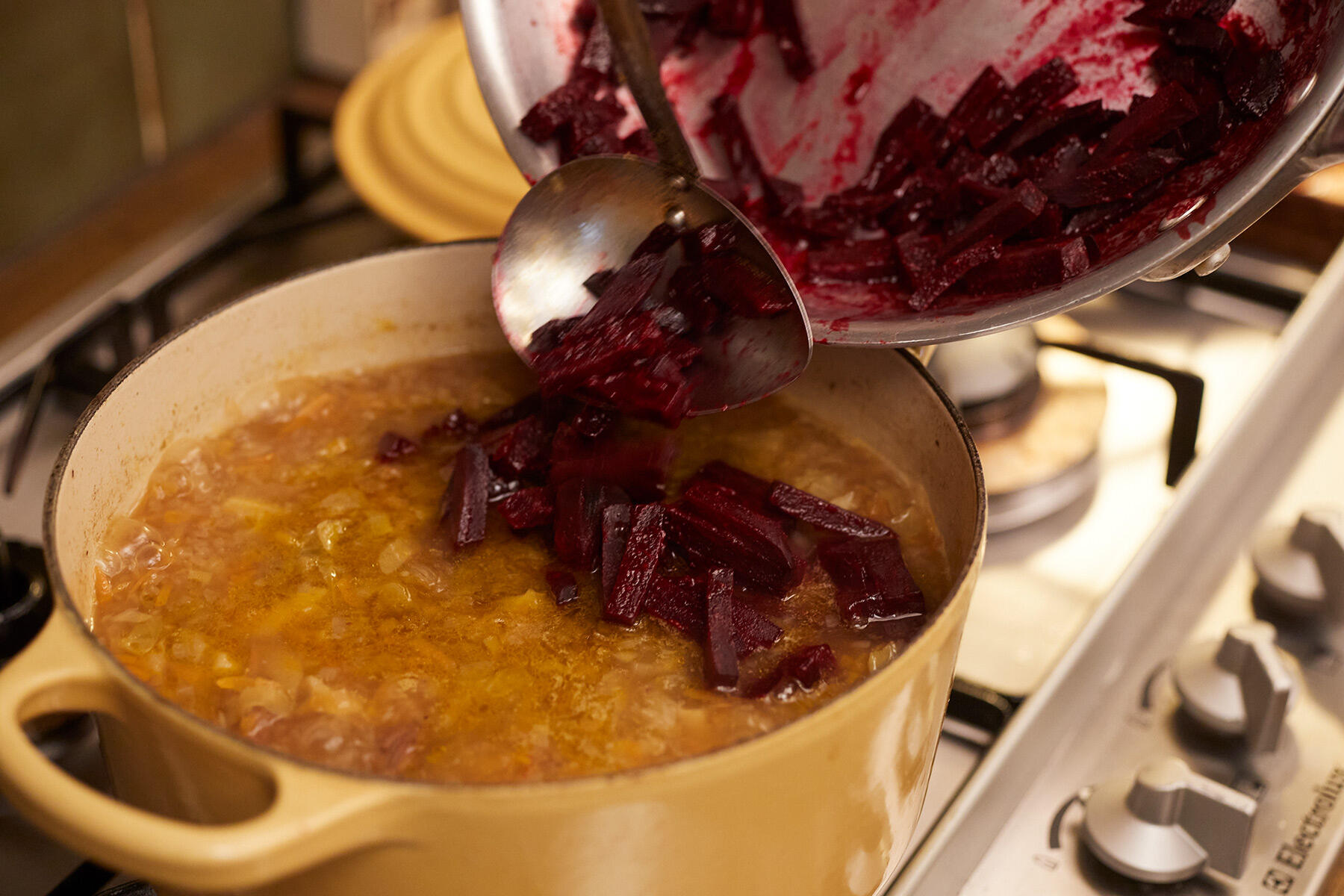 ビーツを加える