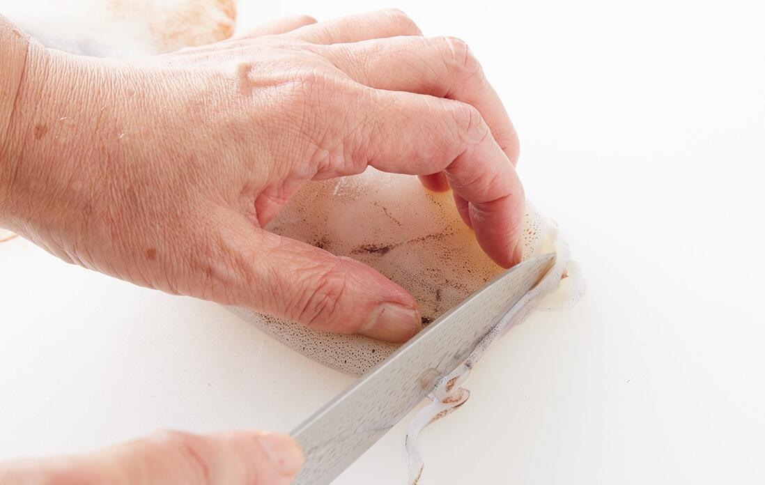 胴の処理をする