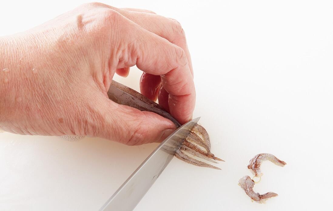 足の処理をする