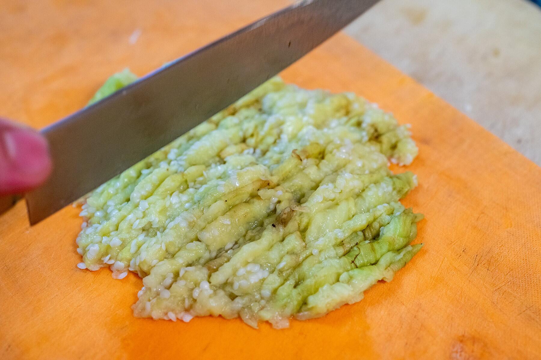 なすをディップにする