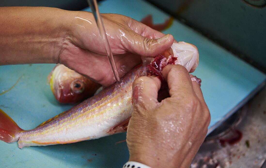 イトヨリを捌く