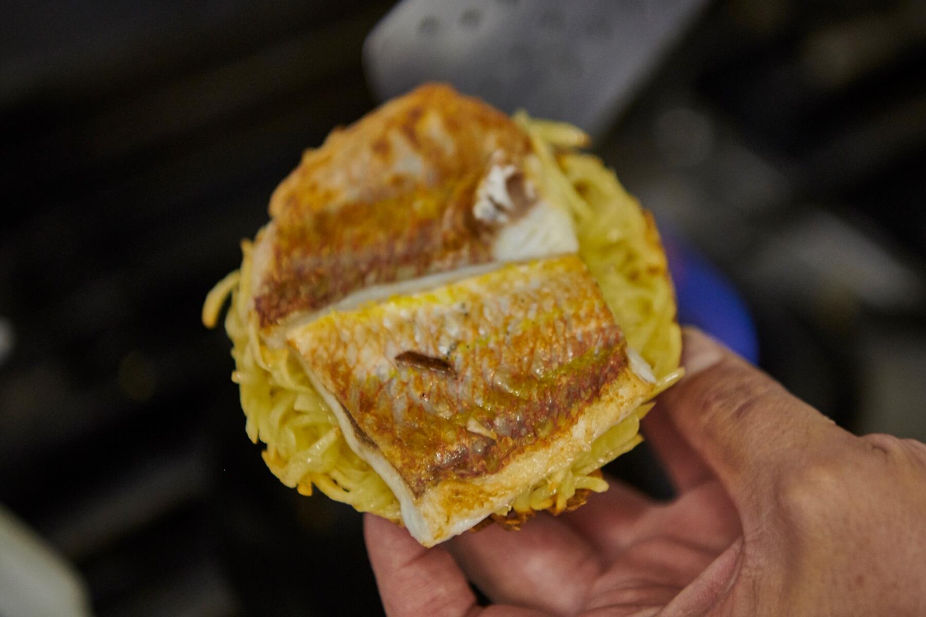 イトヨリ側も焼く