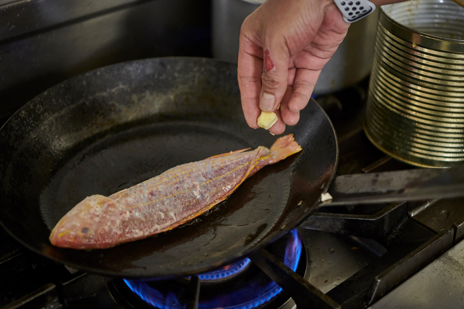 イトヨリを焼く