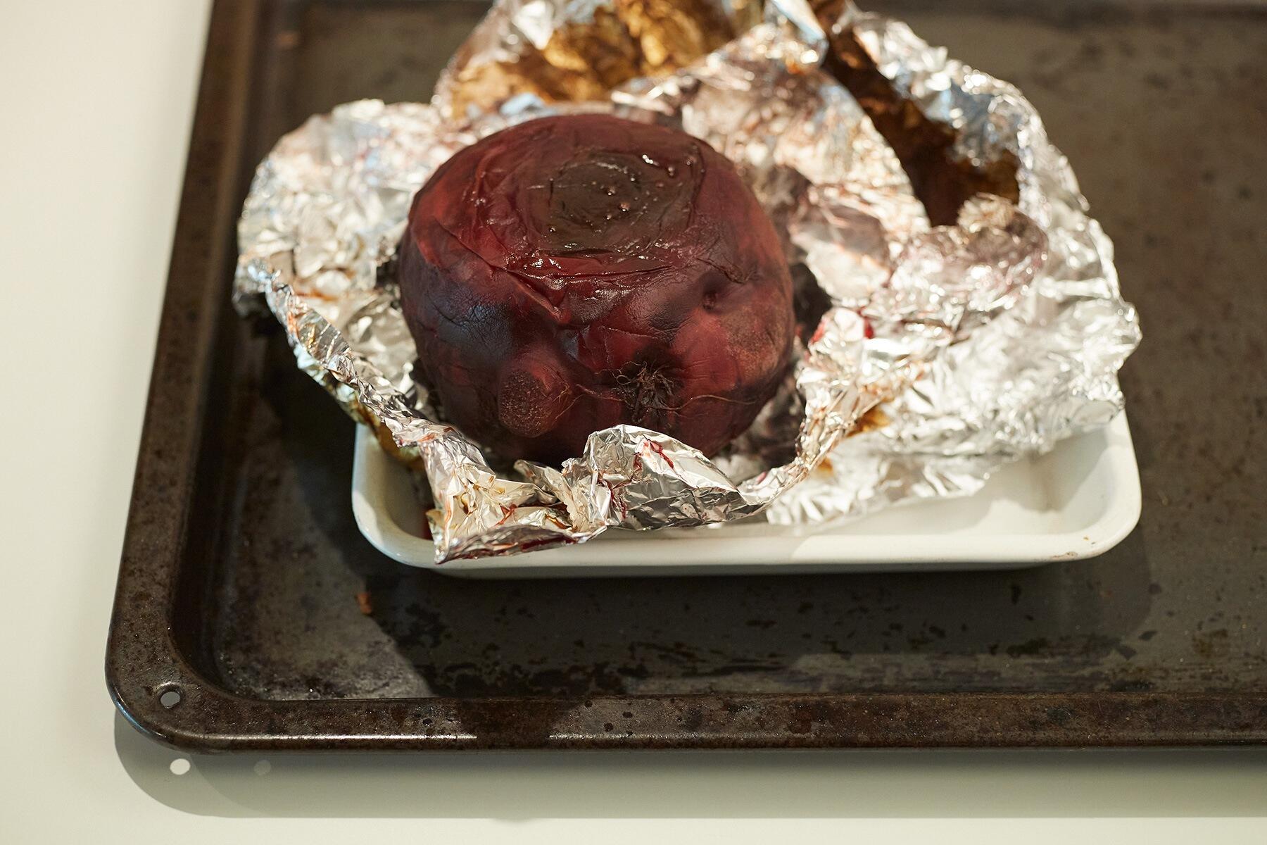 ビーツを焼く