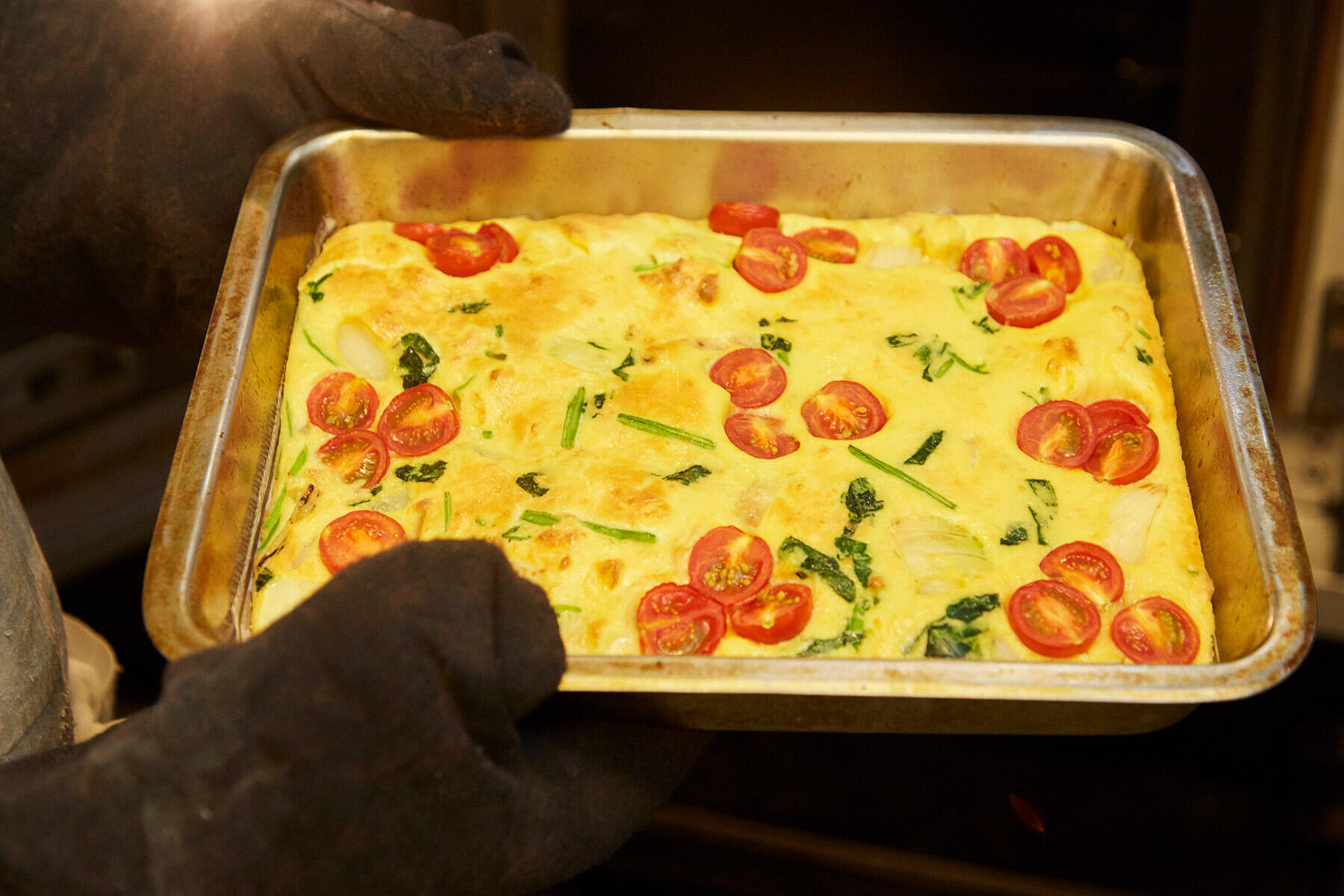 オーブンで焼く