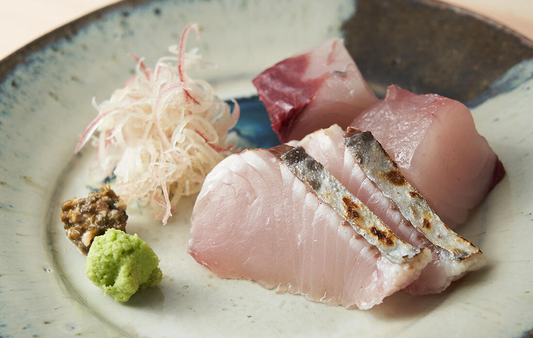 サワラのお造り2種