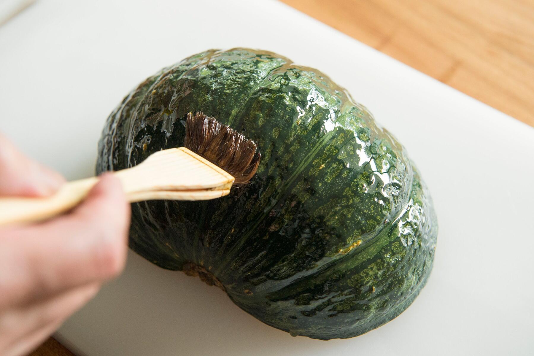 かぼちゃの下準備