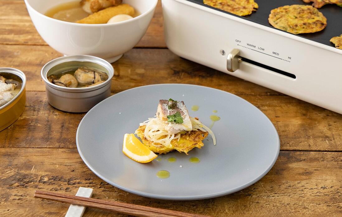 鯖ポテトこつまみ焼き