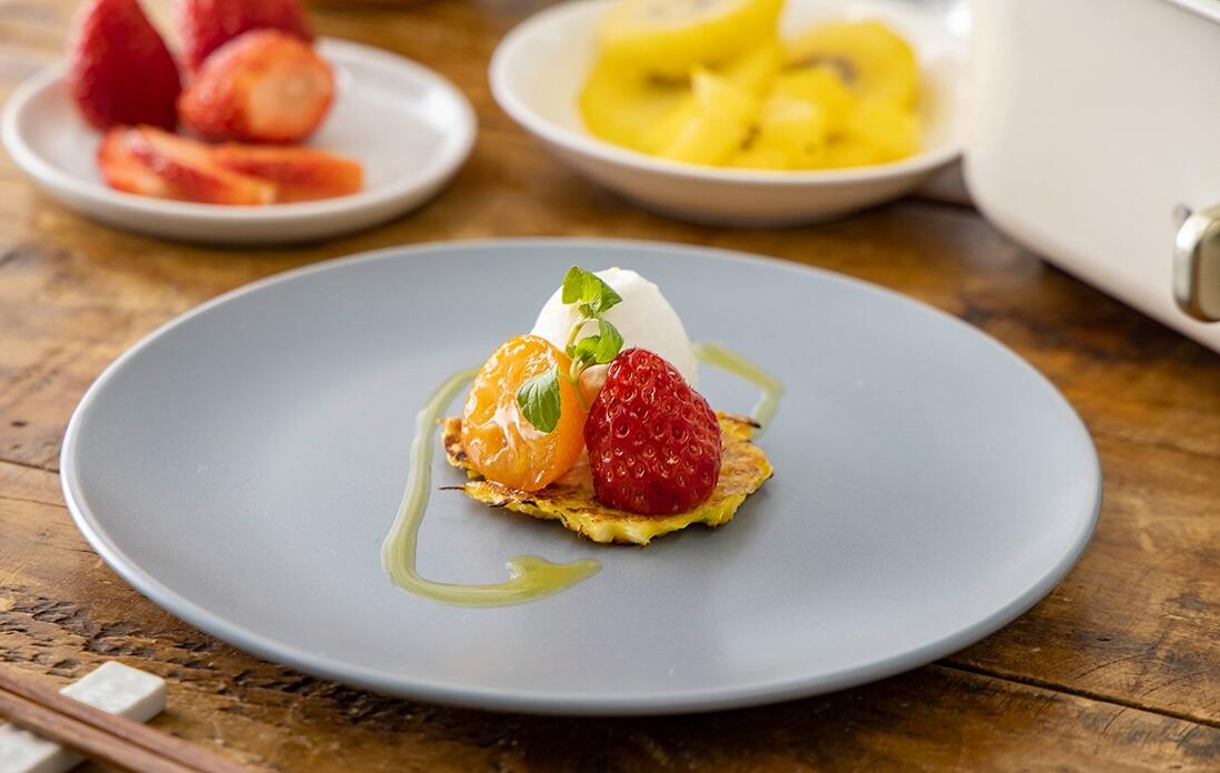 苺と金柑のこつまみ焼き