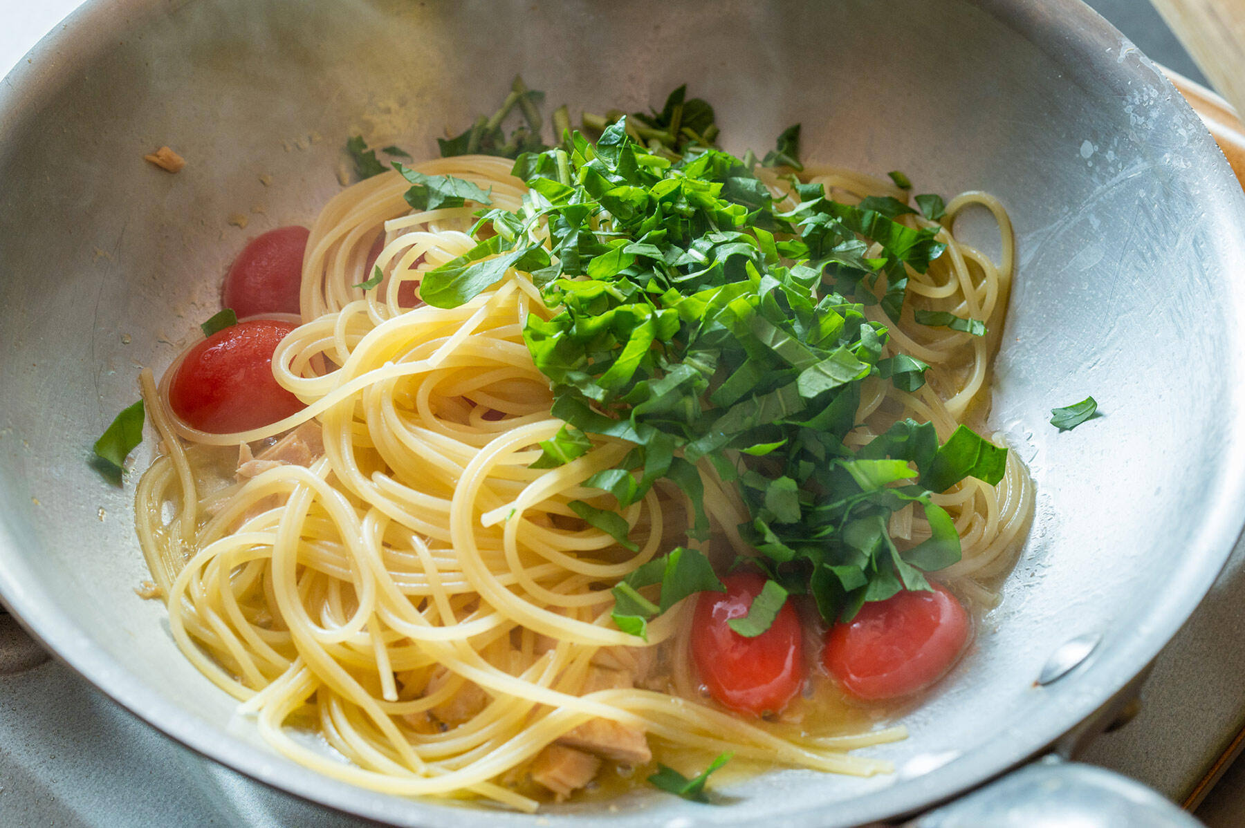 パスタを和える