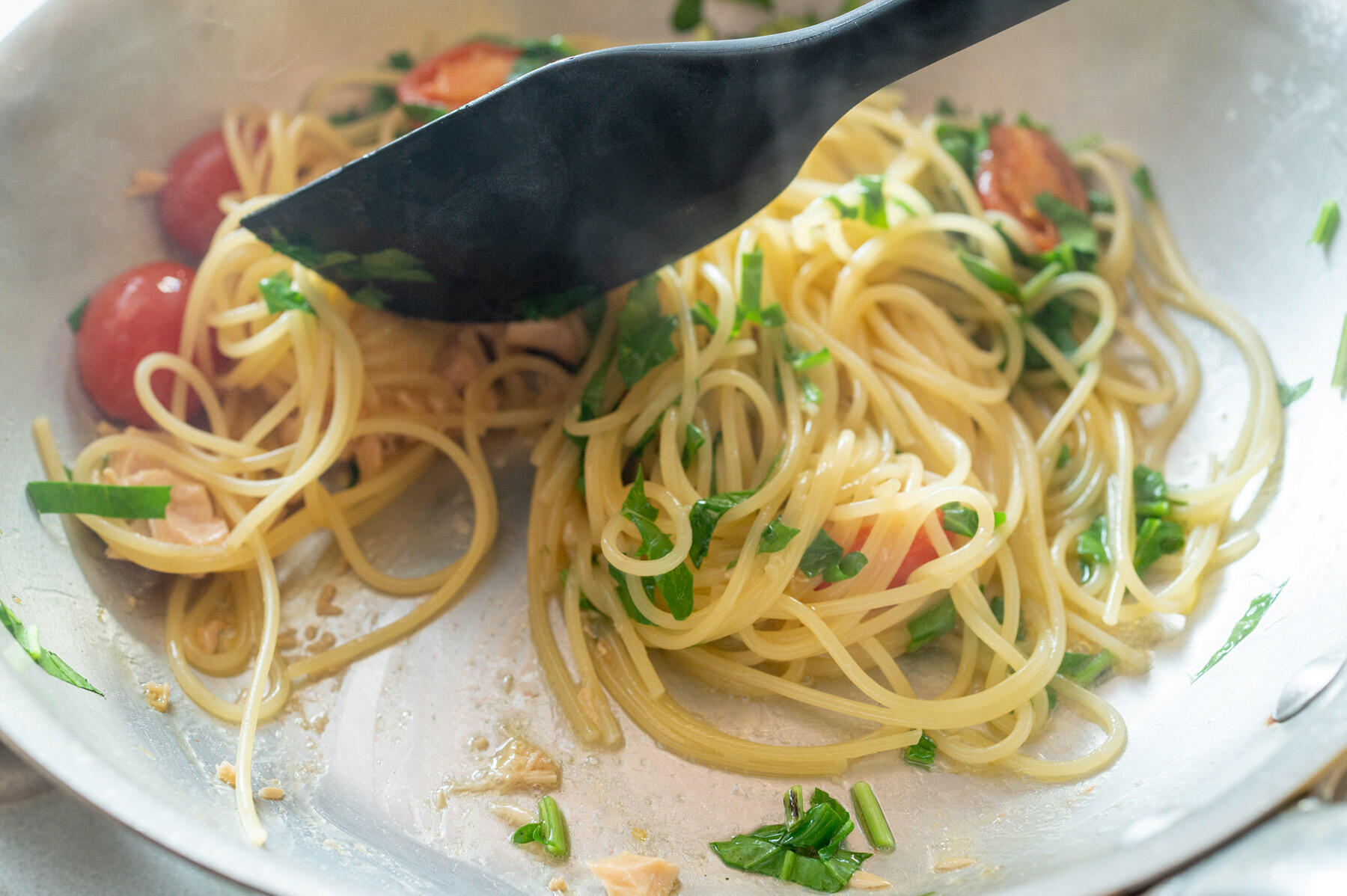 パスタを和える