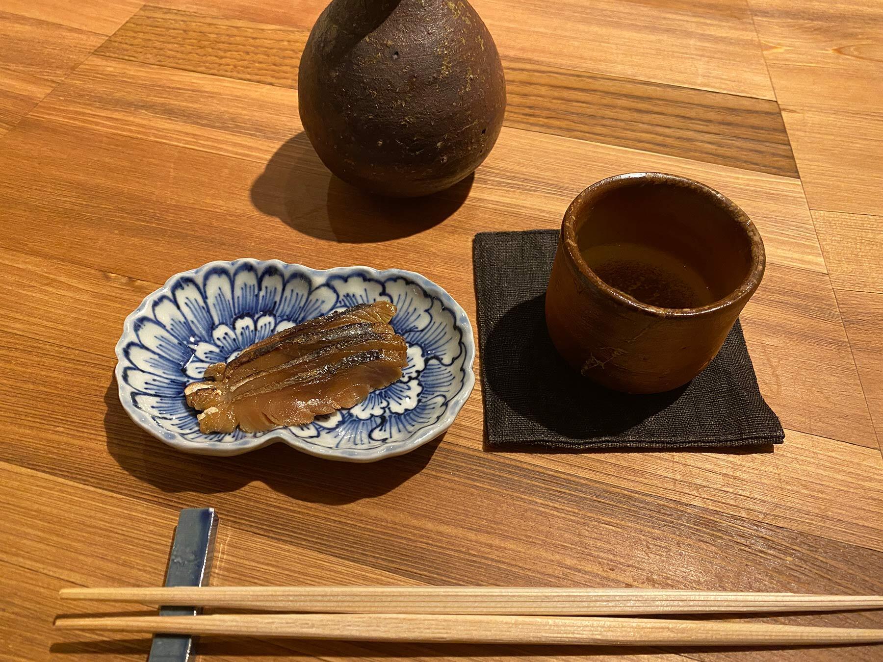 白ごはんとへしこ