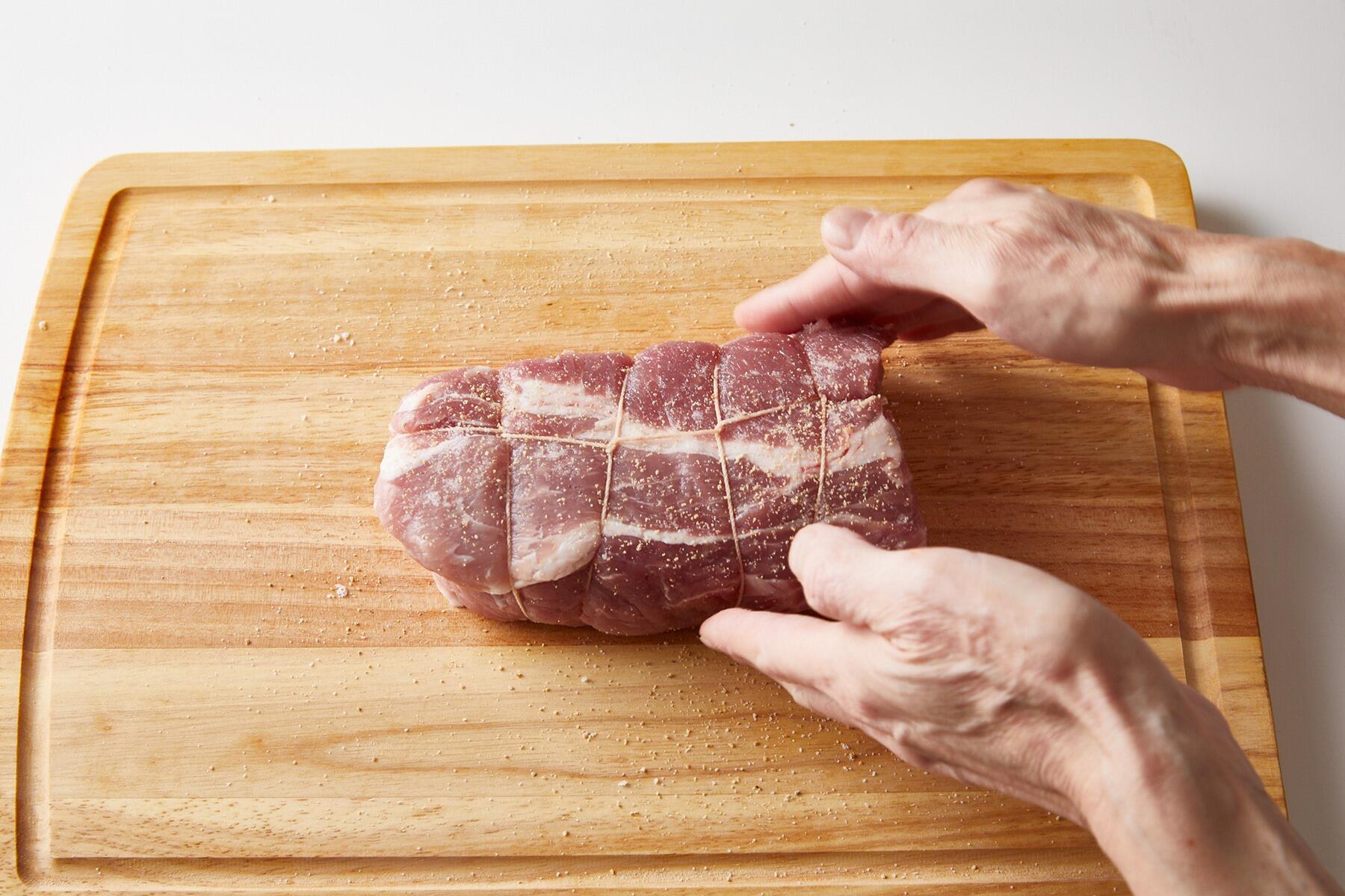 豚肉の下ごしらえ