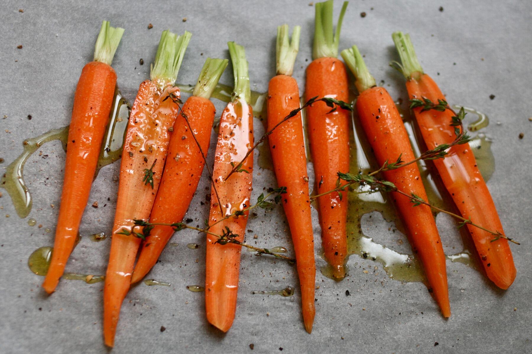 にんじんを焼く