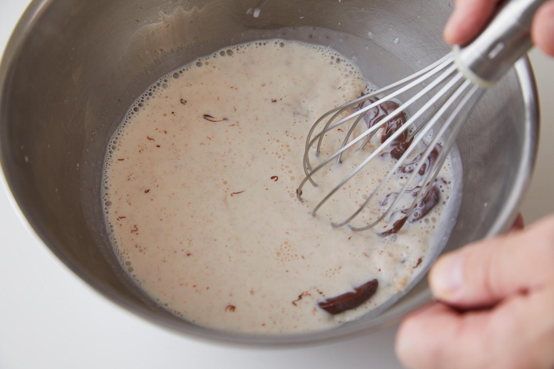 チョコレートを加える