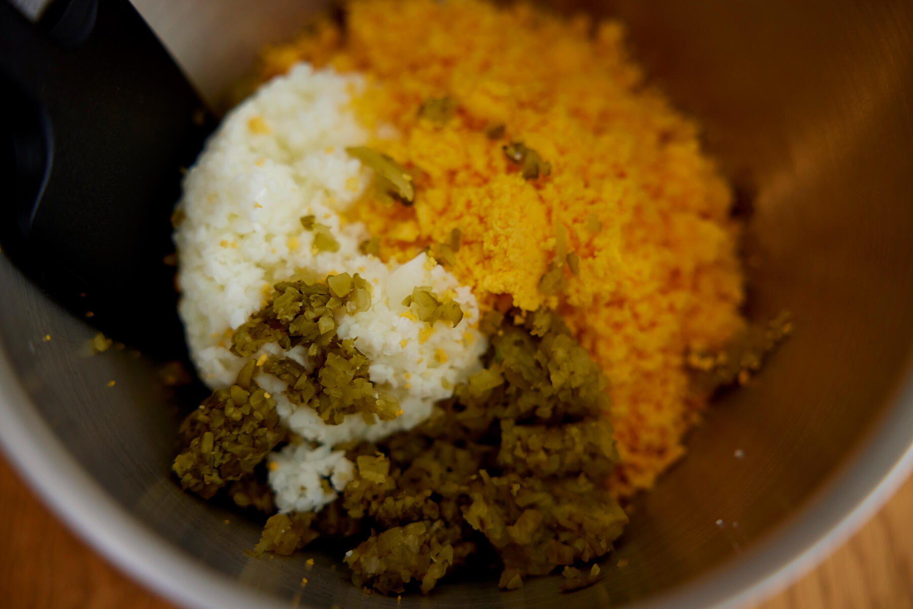 ピクルスを加える