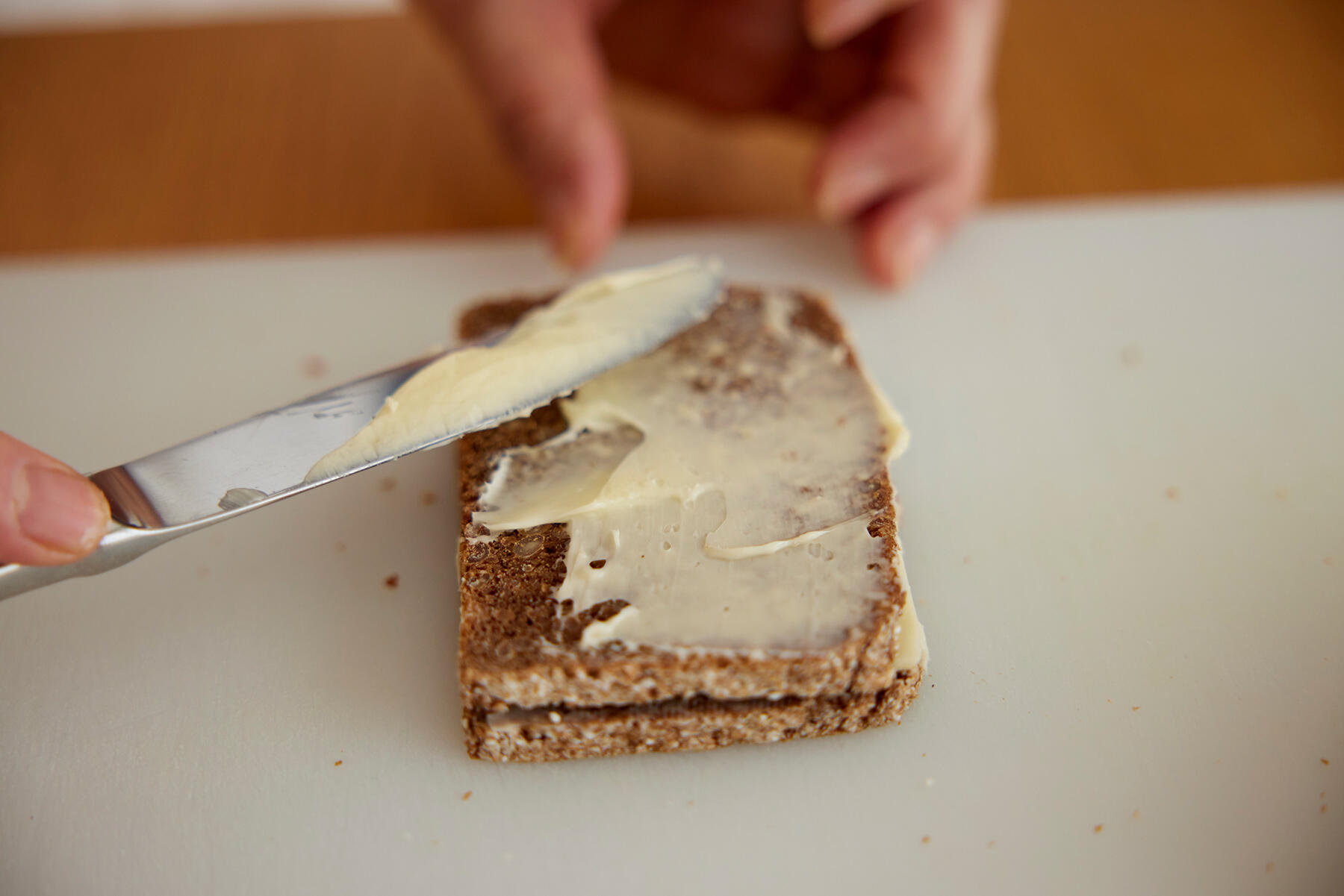 チーズを重ねる