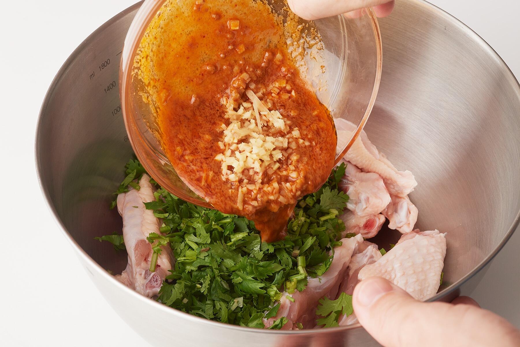 調味料で味をつける