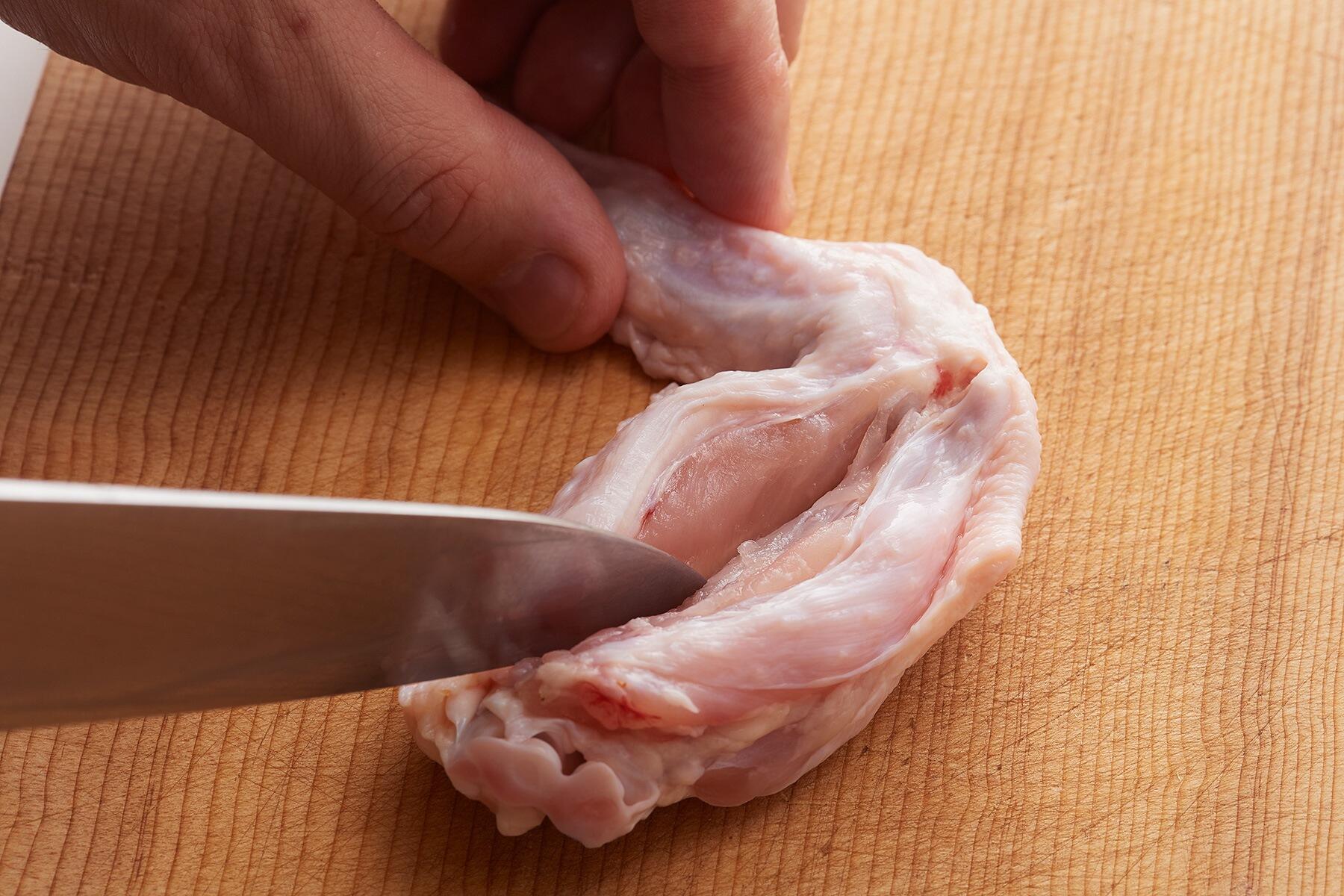 鶏肉の下ごしらえ