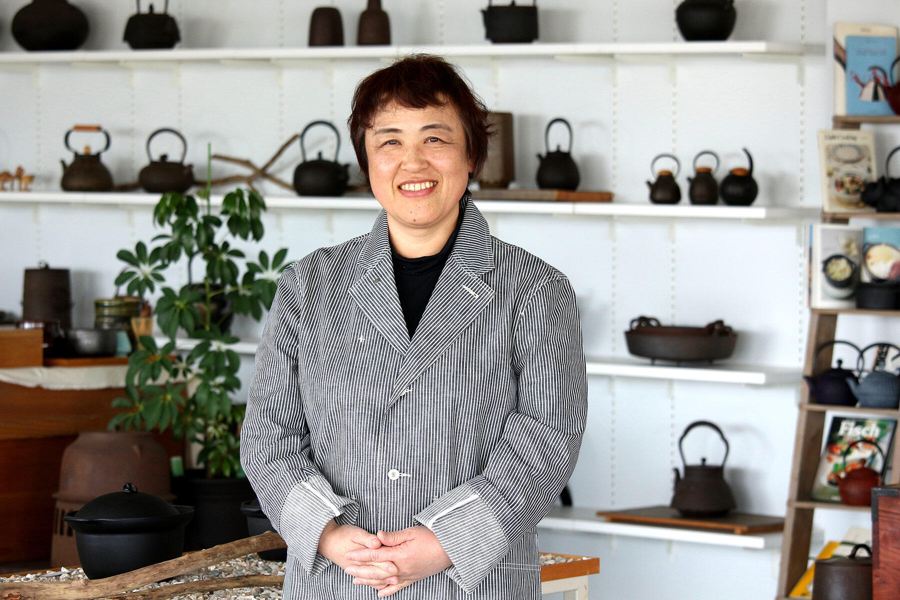 社長の及川久仁子さん。