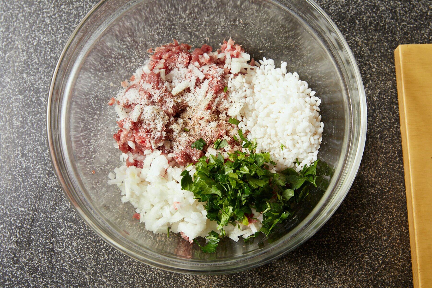 フィリングを混ぜる