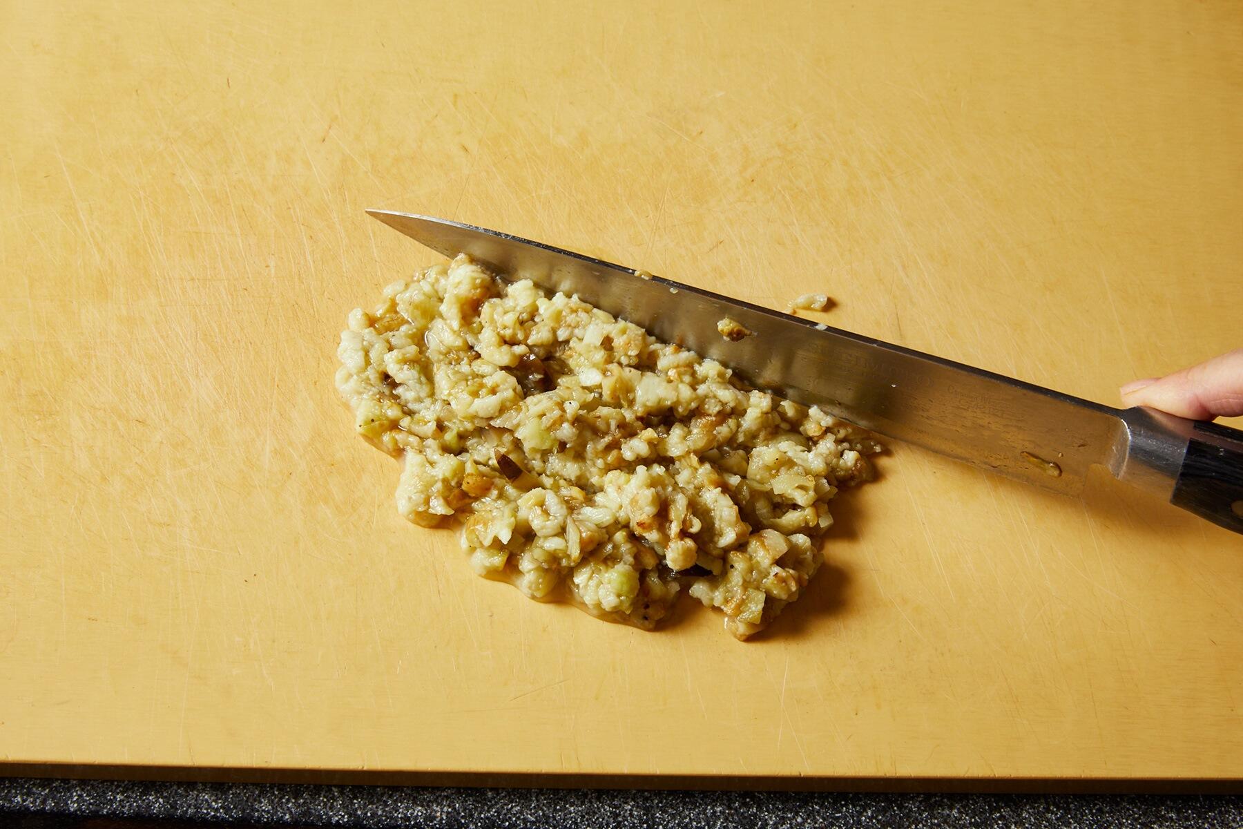 なすのピューレをつくる