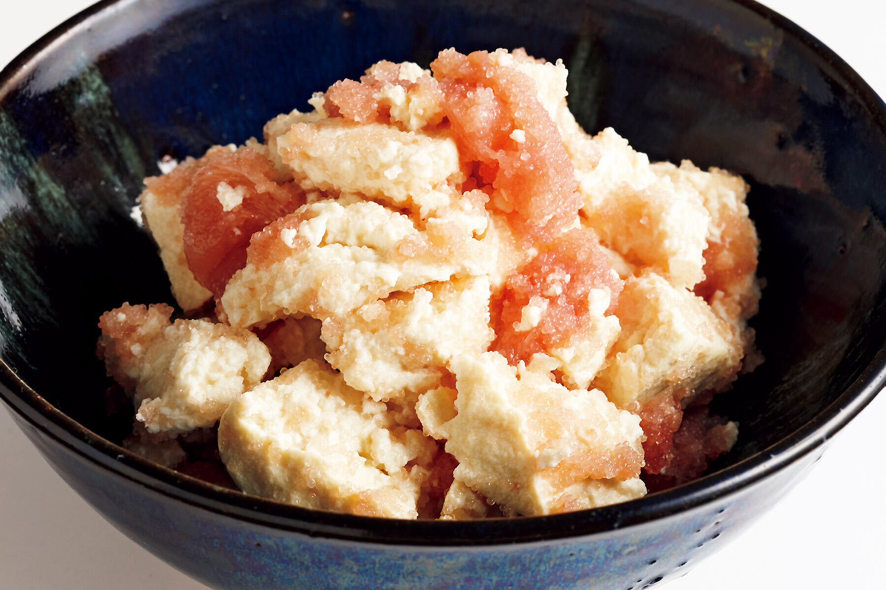 和えるだけで絶品！“くずし豆腐のたらこ和え”