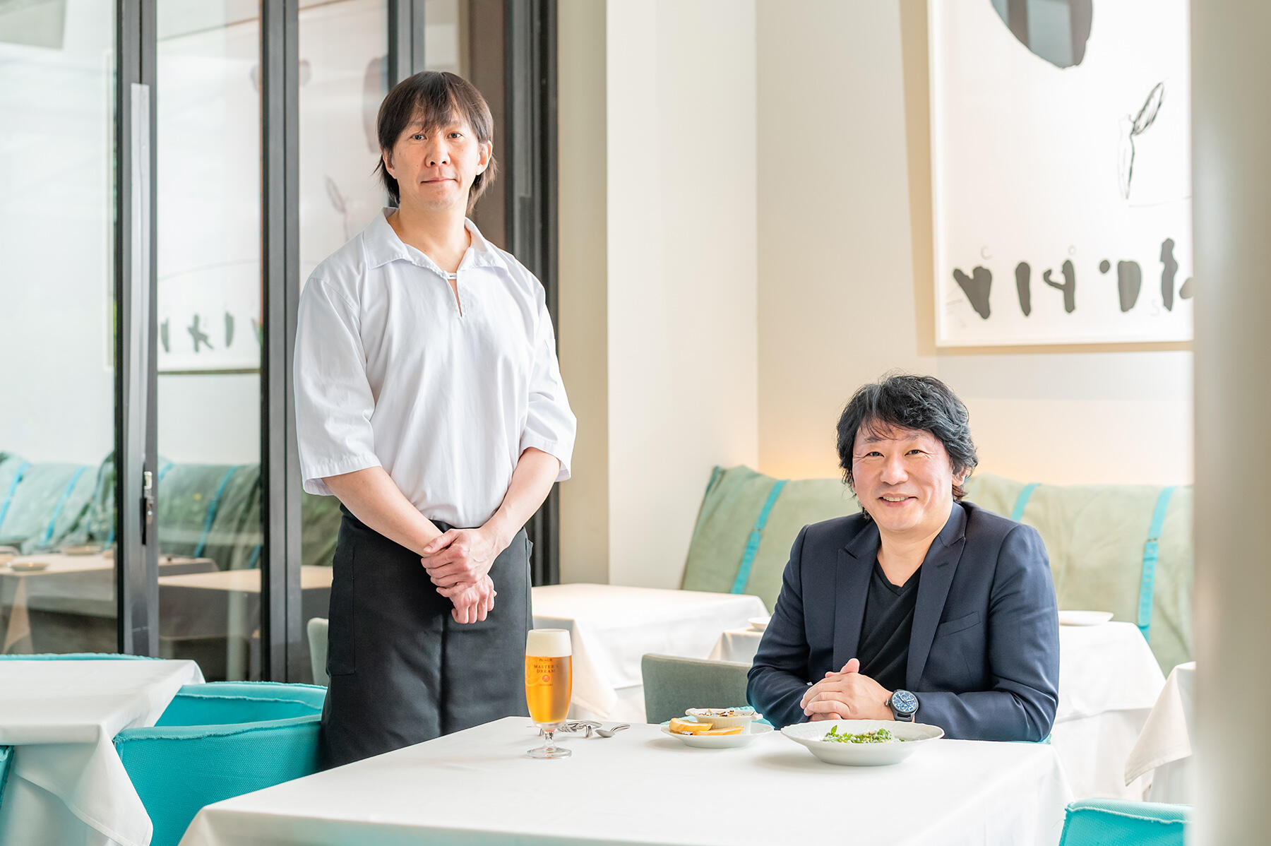 奥野義幸さんと青木定治さん