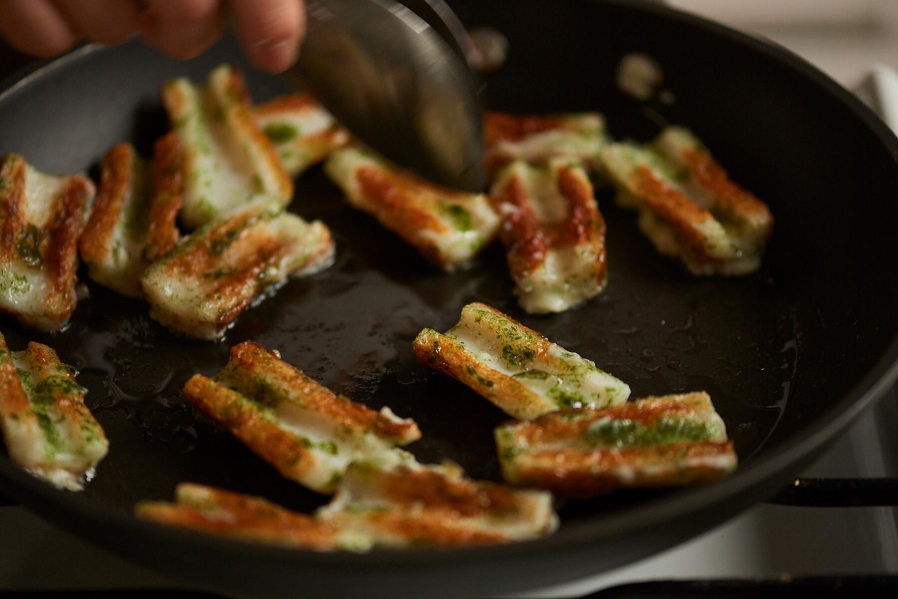 揚げ焼きにする