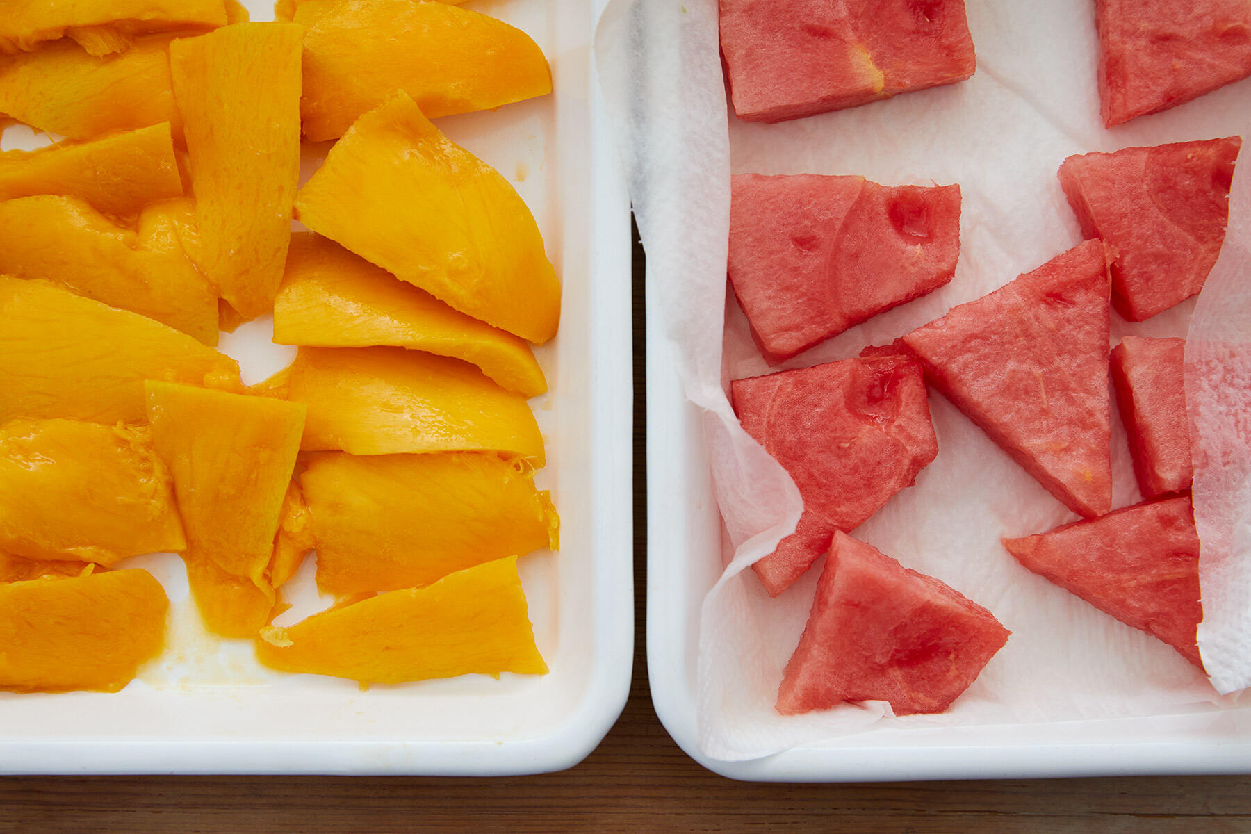 フルーツの下準備