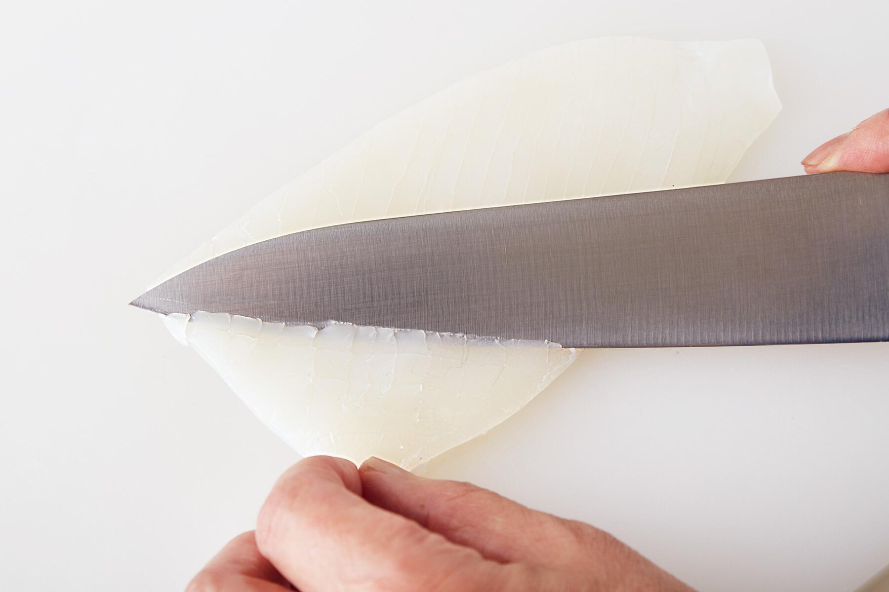 イカの下ごしらえ