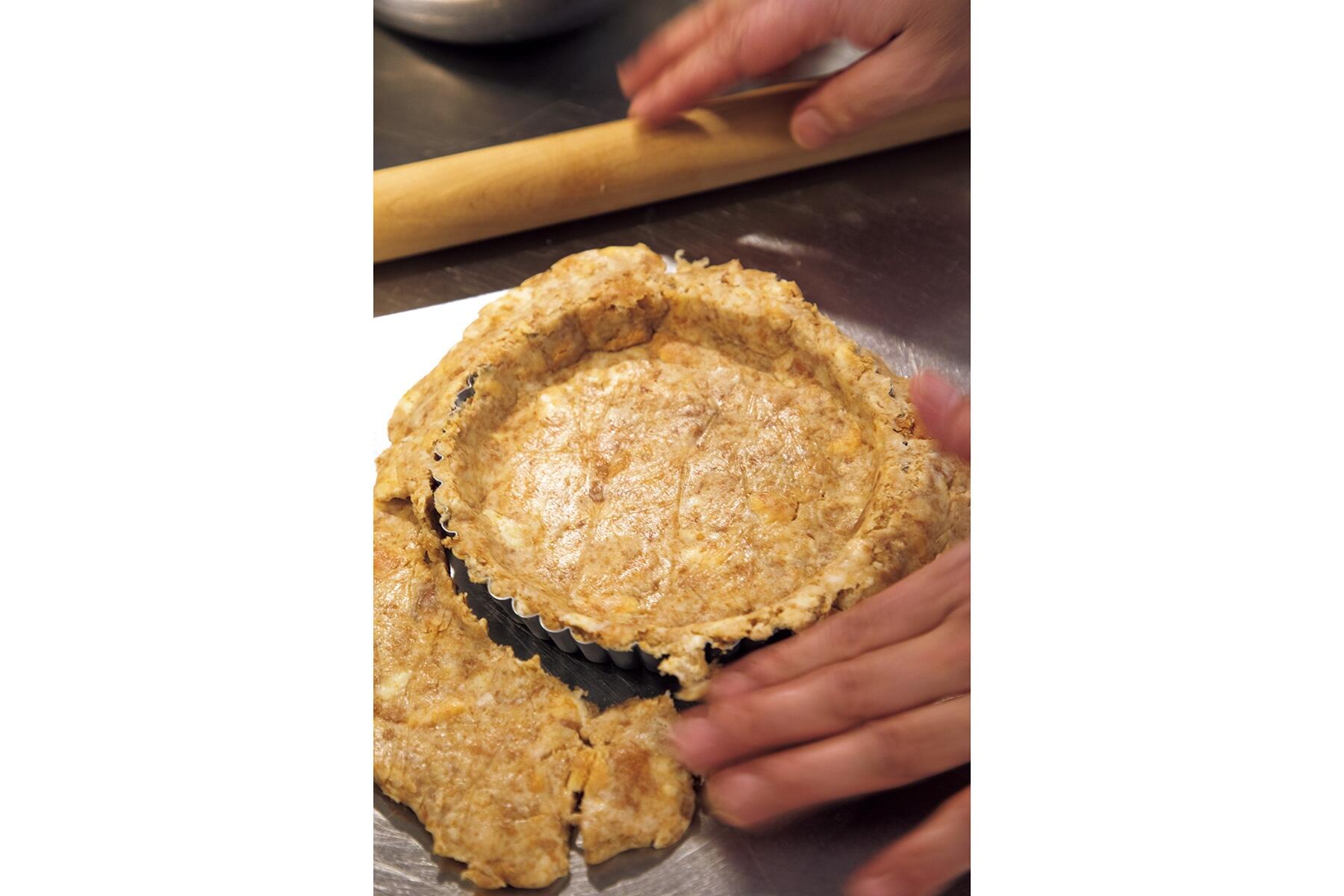 タルト型にのせる