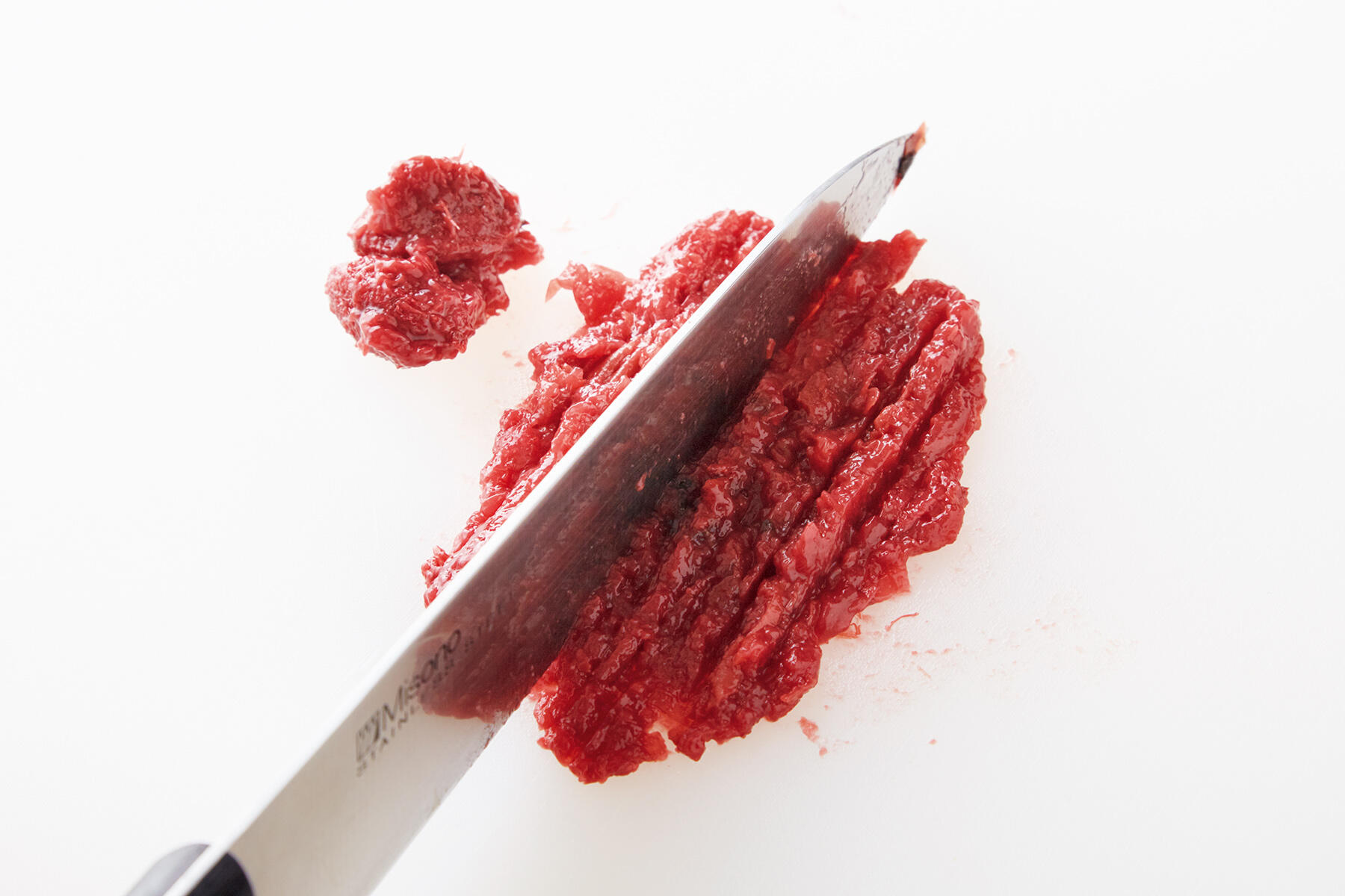 梅干しをたたく