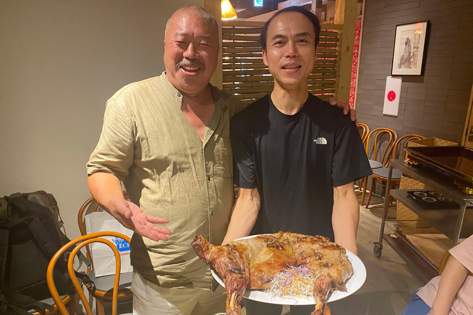 ミルクラム丸焼き