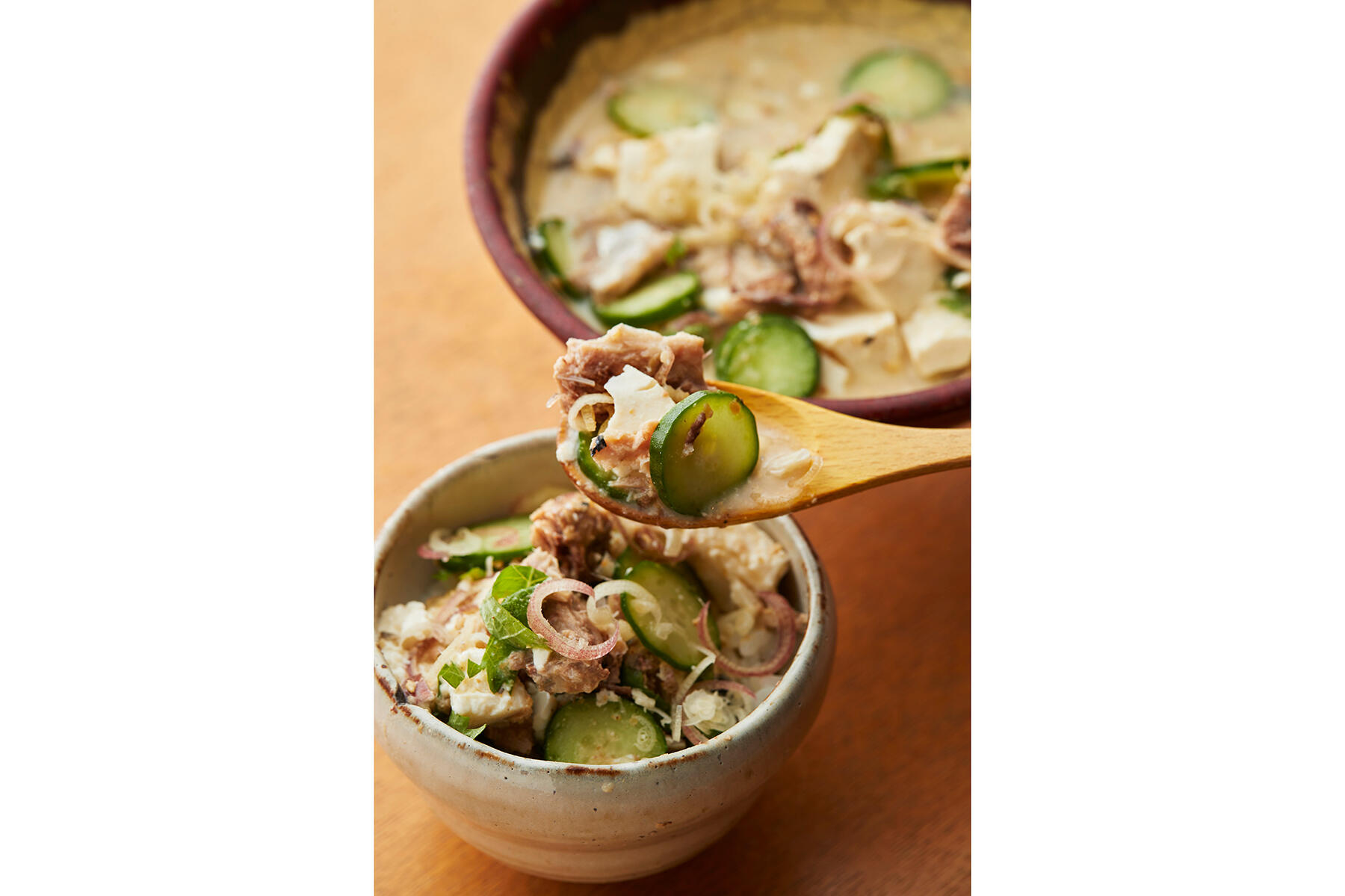 かっこむ快感がたまらない“サバ缶冷や汁”