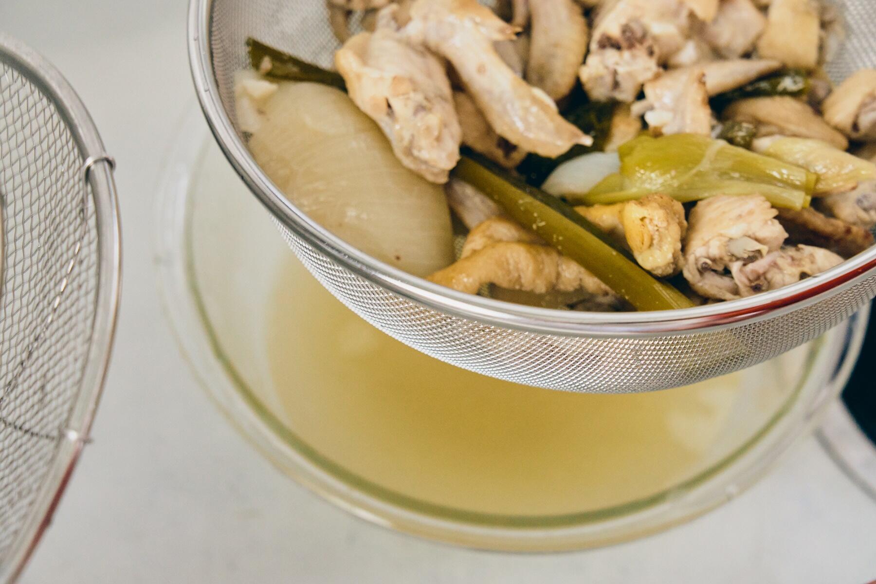 スープを合わせる