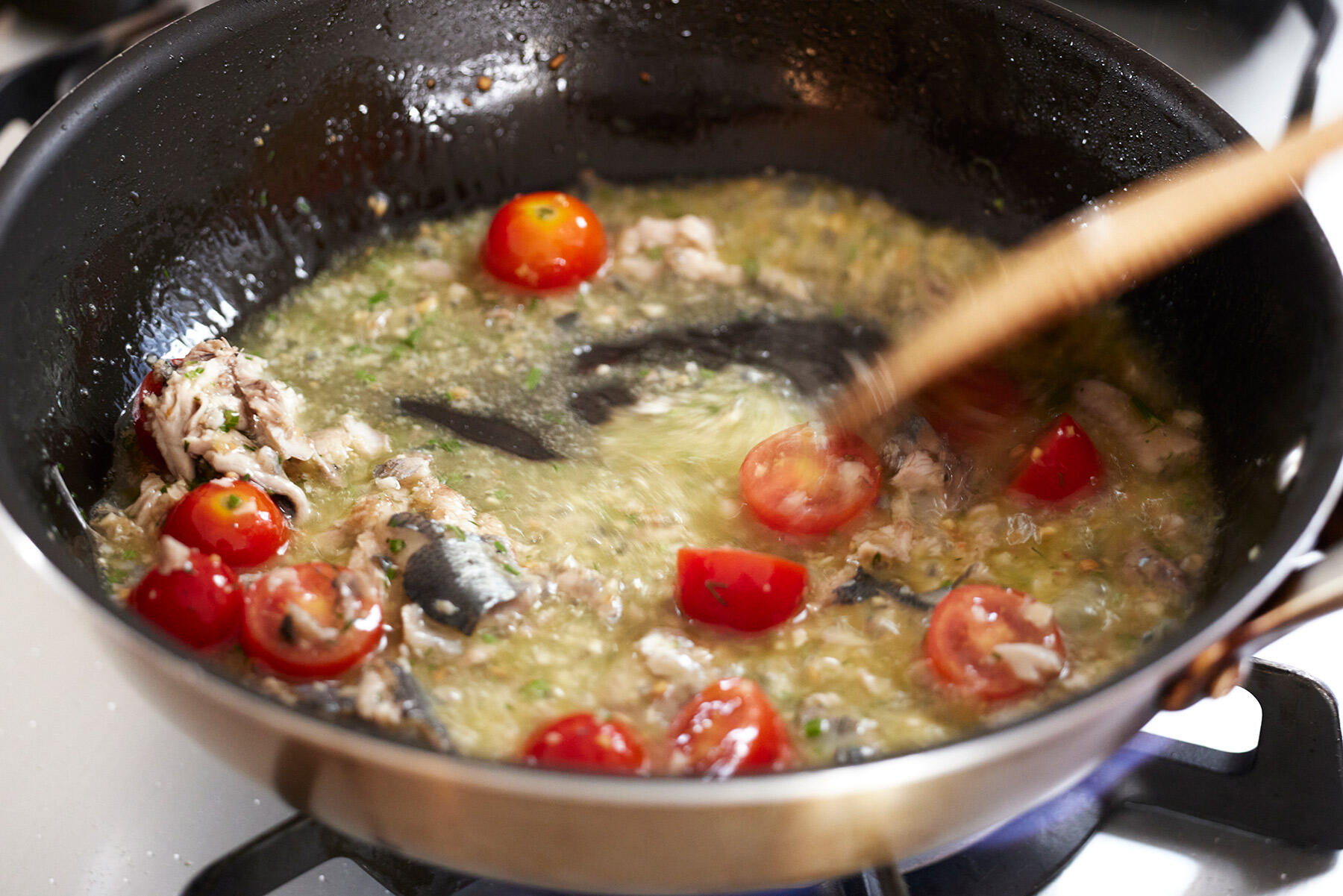 ソースの仕上げ