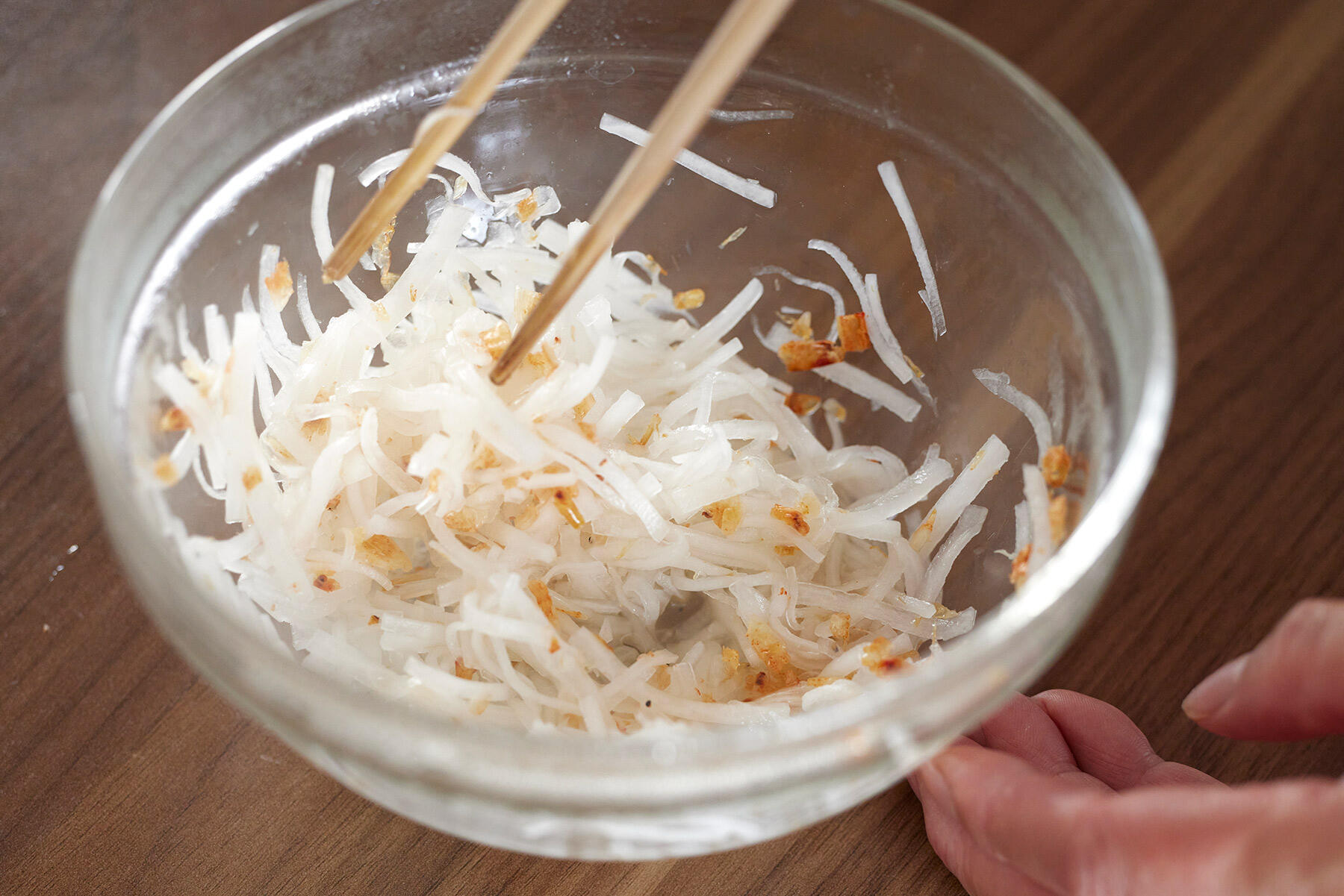 大根を加熱する