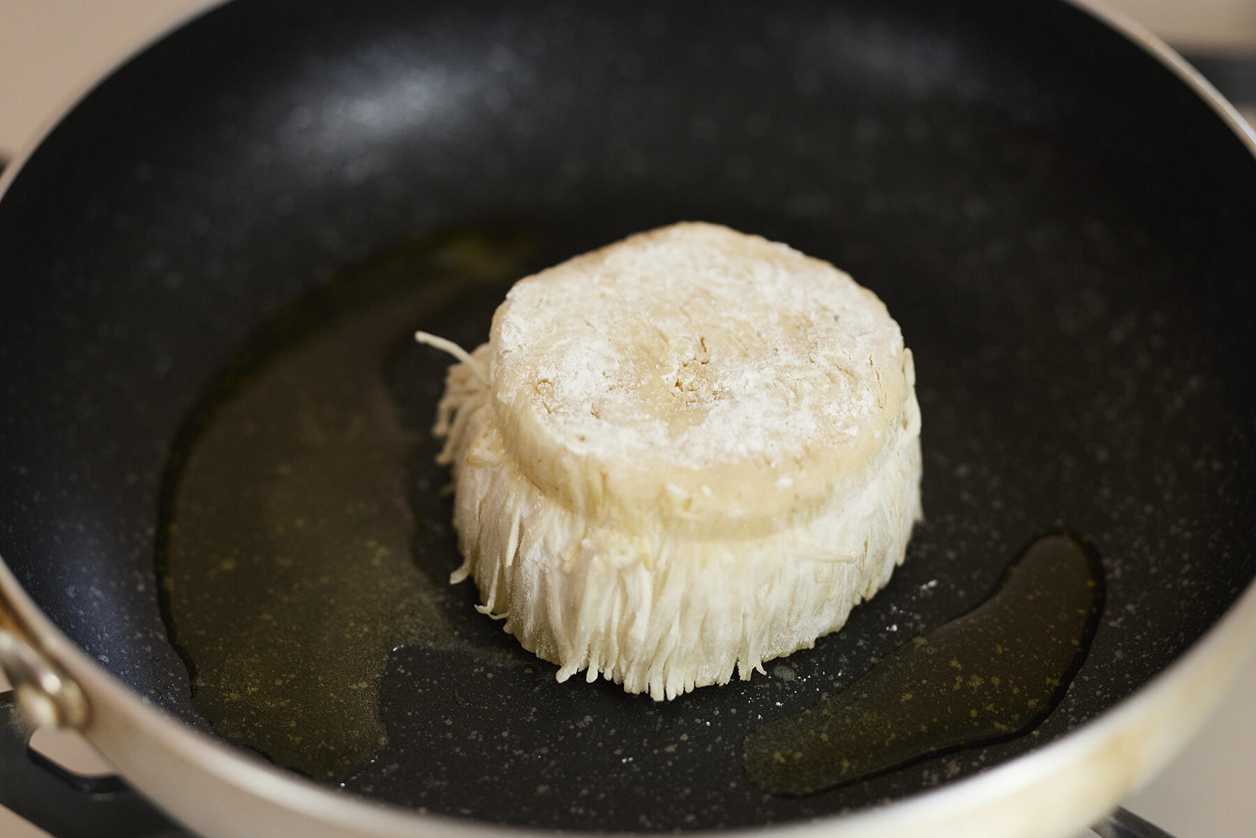 オリーブオイルで焼く