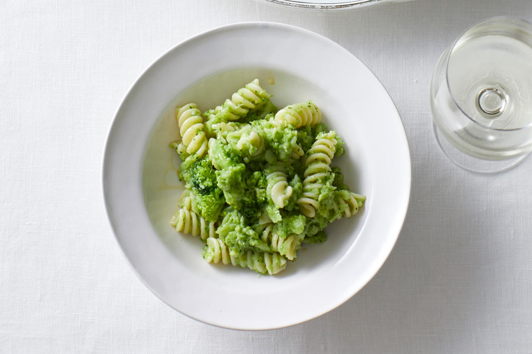野菜の甘味を生かした緑鮮やかな“ブロッコリーソースのパスタ”