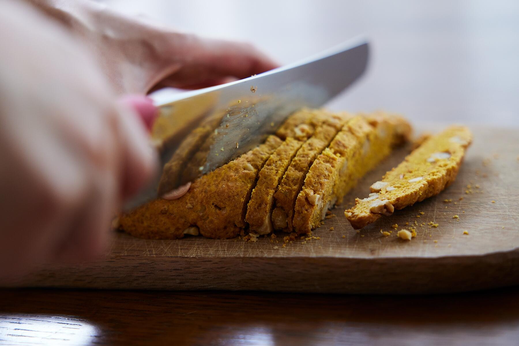 オーブンで焼きカットする