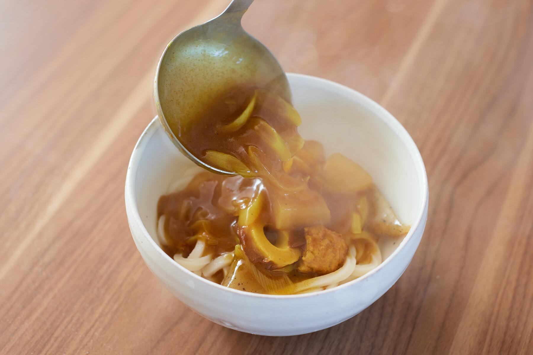 うどんにかける