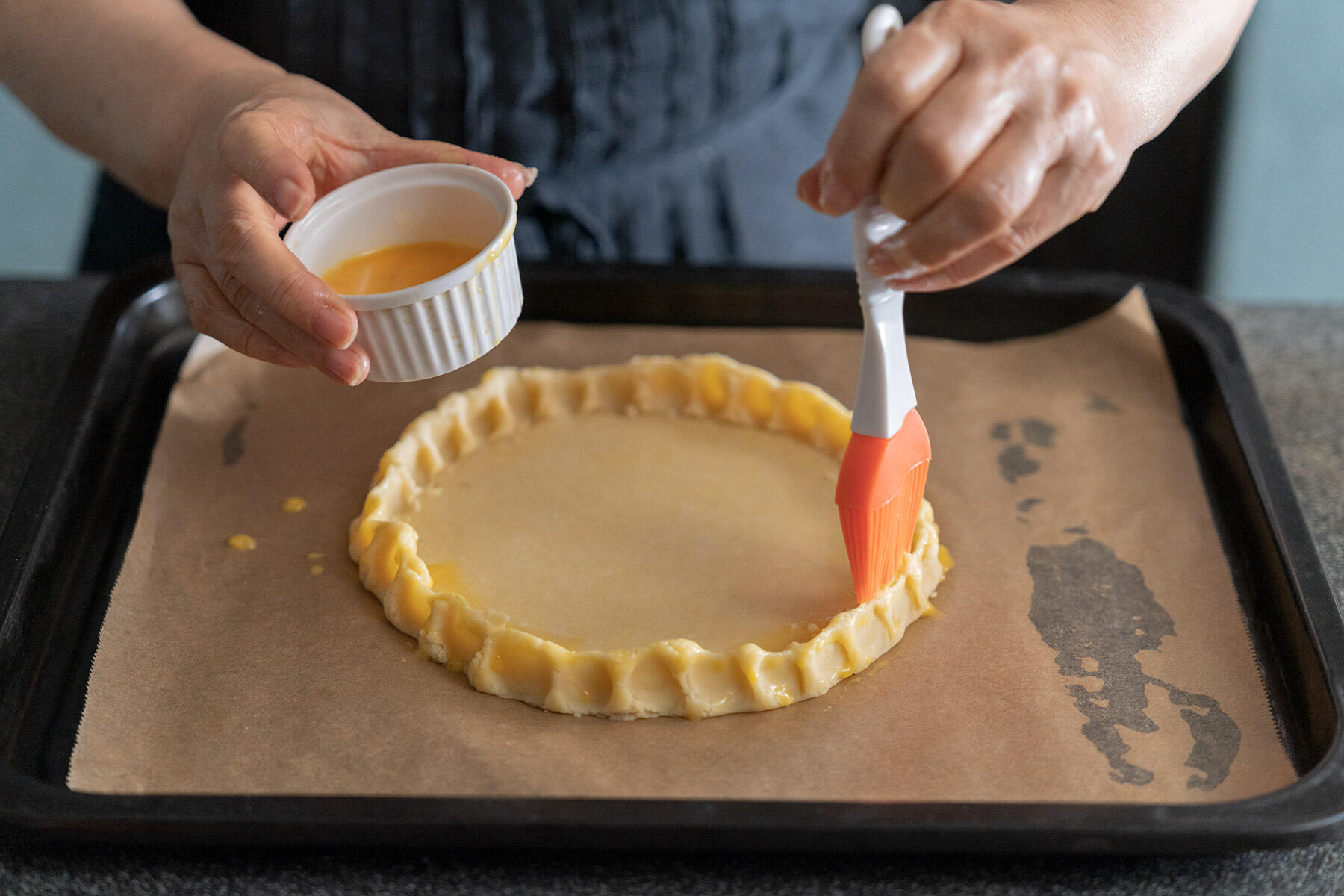 オーブンで焼く